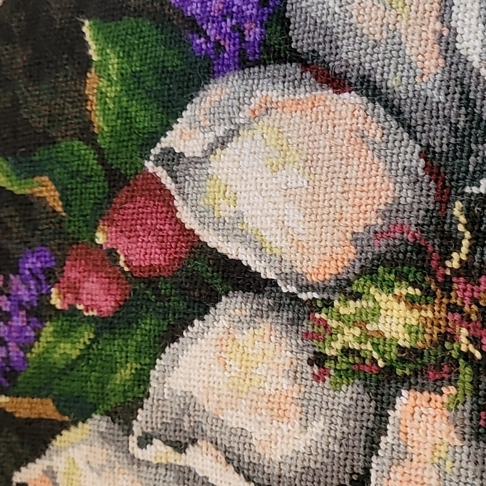 Magnolia Needlepoint Tapistry - Picture 3 of 5